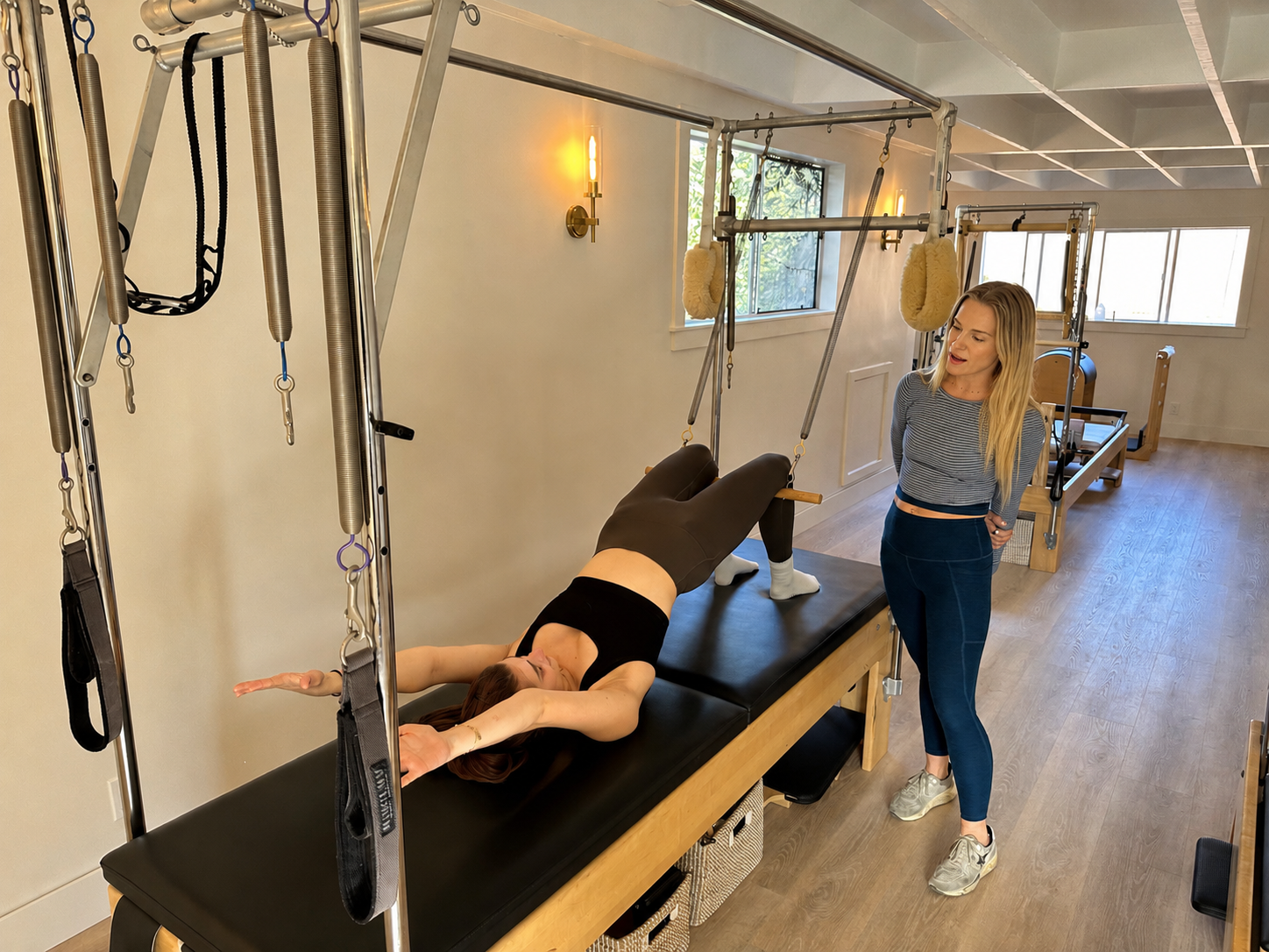 Sara Donen teaching at Santa Barbara Pilates